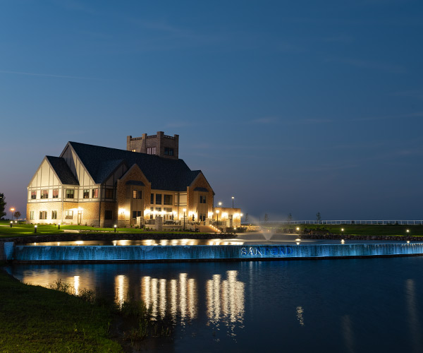 The Sanford House at Night