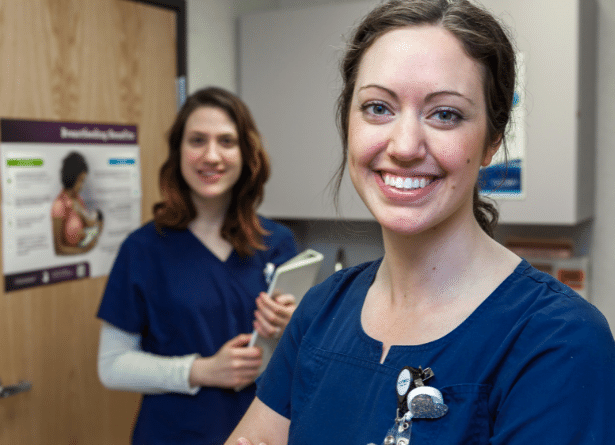 Two female nurses