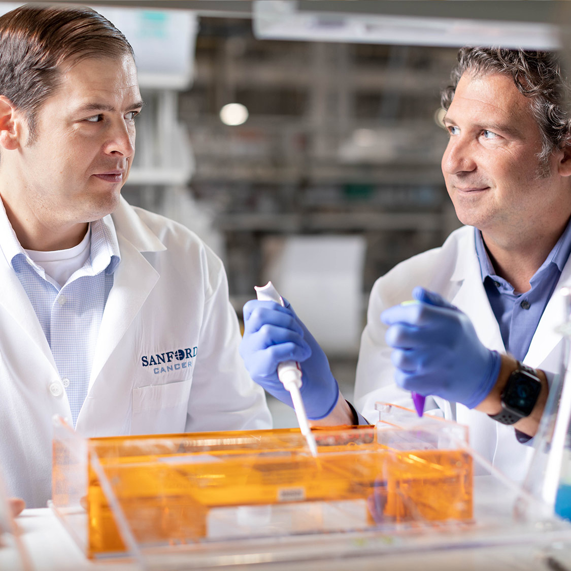 Research associates in the lab