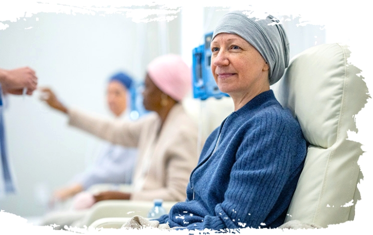 cancer patient in a hospital