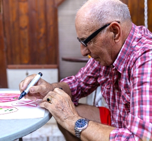 older man coloring
