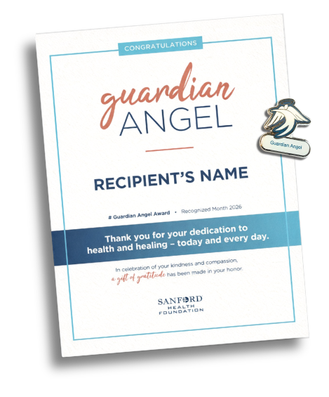 Sanford Health Foundation Guardian Angel Award Pieces